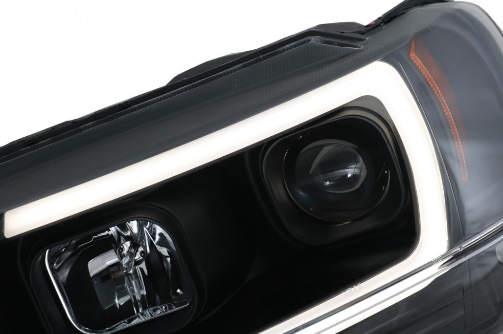 Fari a LED adatti per Jeep Grand Cherokee (1999-2004) Tube Light Nero