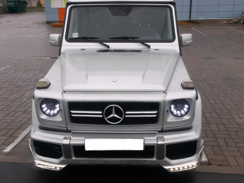 🌟LED Headlights Suitable for Mercedes G-Class W463 (1989-2012) Bi-Xenon Design Black