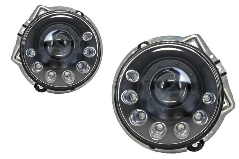 🌟LED Headlights Suitable for Mercedes G-Class W463 (1989-2012) Bi-Xenon Design Black