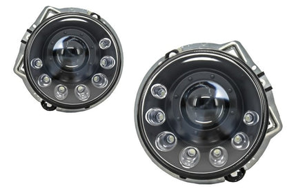 🌟LED Headlights Suitable for Mercedes G-Class W463 (1989-2012) Bi-Xenon Design Black