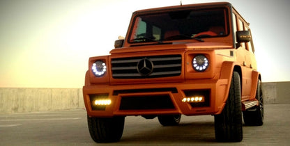Fari a LED adatti per Mercedes Classe G W463 (2005-2017) Bi-Xenon M-Look Segnale dinamico sequenziale