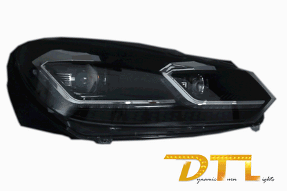 Fari a LED adatti per VW Golf 6 VI (2008-2013) con Facelift G7.5 Look Silver