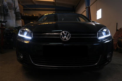 Fari a LED adatti per VW Golf 6 VI (2008-2013) con Facelift G7.5 Look Silver