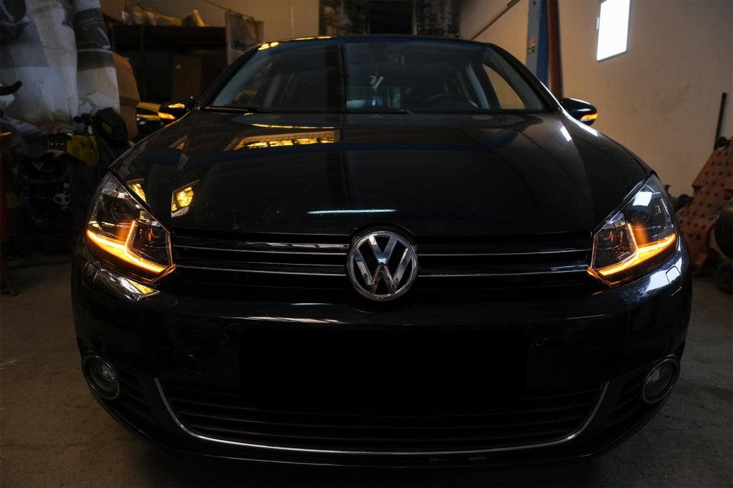Fari a LED adatti per VW Golf 6 VI (2008-2013) con Facelift G7.5 Look Silver