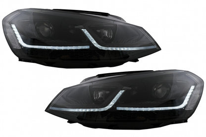 LED Headlights Suitable for VW Golf 7 VII (2012-2017) Black Facelift G7.5