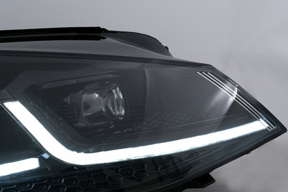 LED Headlights Suitable for VW Golf 7 VII (2012-2017) Black Facelift G7.5