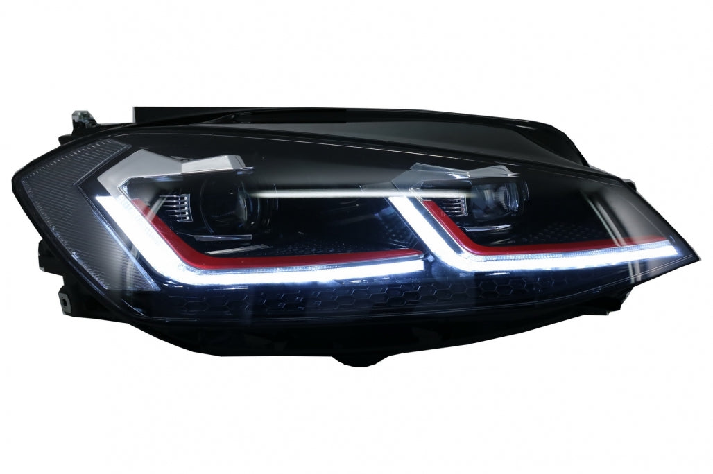⭐Fari a LED adatti per VW Golf 7 17-Up GTI Look con luci di svolta dinamiche ⭐