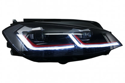 ⭐Fari a LED adatti per VW Golf 7 17-Up GTI Look con luci di svolta dinamiche ⭐