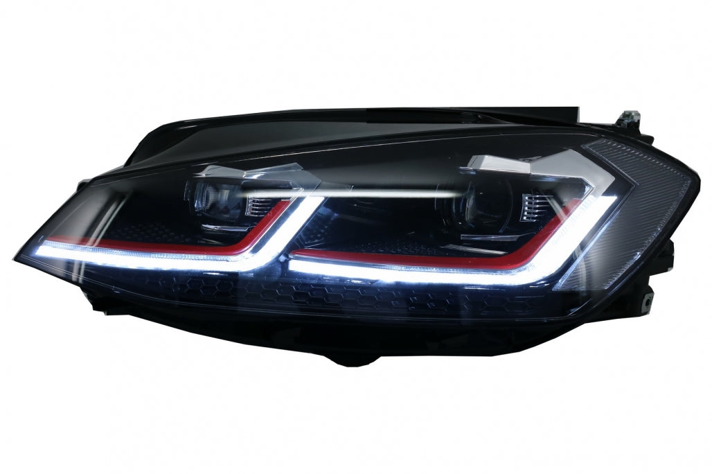 ⭐Fari a LED adatti per VW Golf 7 17-Up GTI Look con luci di svolta dinamiche ⭐
