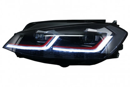 ⭐Fari a LED adatti per VW Golf 7 17-Up GTI Look con luci di svolta dinamiche ⭐