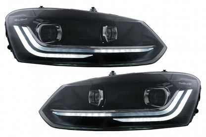 Fari a LED adatti per VW Polo Mk5 6R 6C (2010-2017) Luce di svolta sequenziale