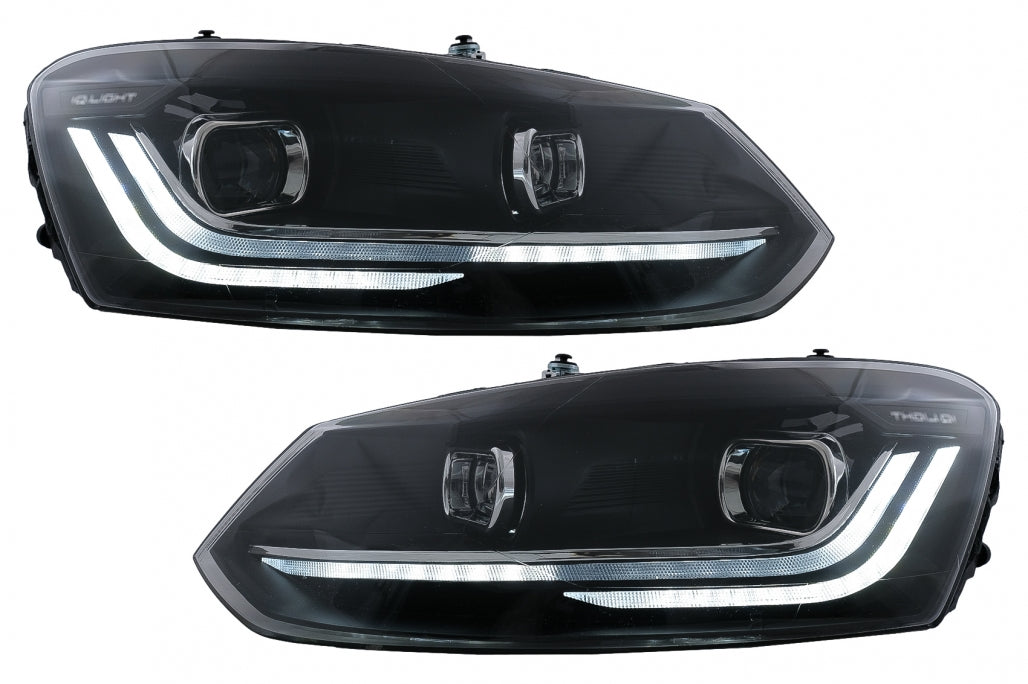 Fari a LED adatti per VW Polo Mk5 6R 6C (2010-2017) Luce di svolta sequenziale