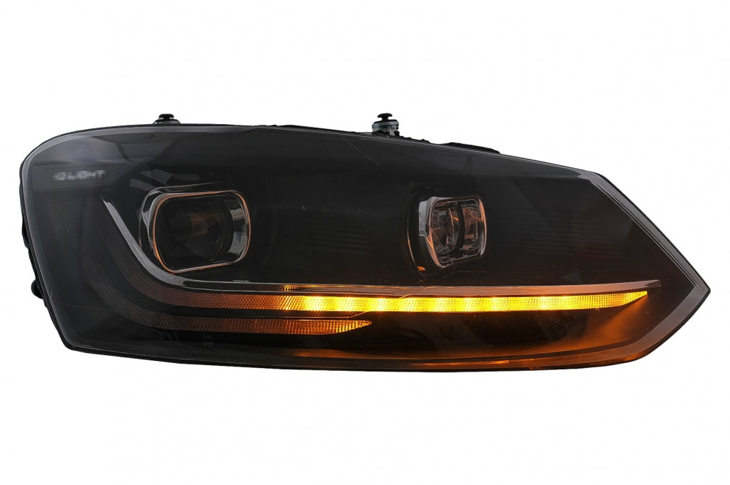 Fari a LED adatti per VW Polo Mk5 6R 6C (2010-2017) Luce di svolta sequenziale