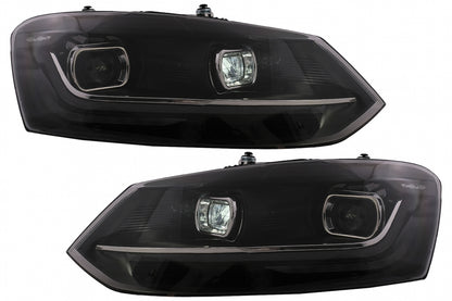 Fari a LED adatti per VW Polo Mk5 6R 6C (2010-2017) Luce di svolta sequenziale