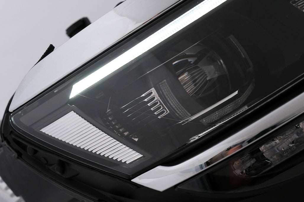 LED Headlights Suitable for VW Tiguan II Mk2 (2016-2019) R-Line Matrix Design Driving Lights