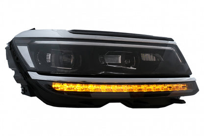 LED Headlights Suitable for VW Tiguan II Mk2 (2016-2019) R-Line Matrix Design Driving Lights