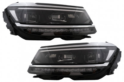 LED Headlights Suitable for VW Tiguan II Mk2 (2016-2019) R-Line Matrix Design Driving Lights