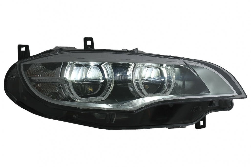Fari a LED Xenon Angel Eyes 3D Dual Halo Cerchi adatti per BMW X6 E71 (2008-2012)