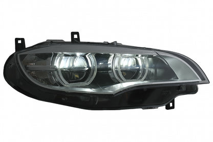 Fari a LED Xenon Angel Eyes 3D Dual Halo Cerchi adatti per BMW X6 E71 (2008-2012)