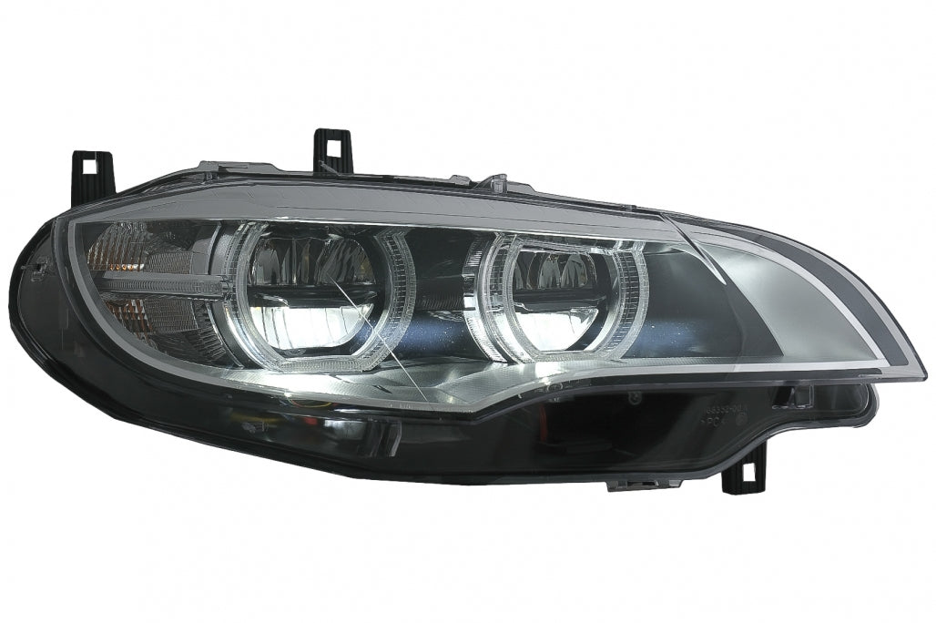Fari a LED Xenon Angel Eyes 3D Dual Halo Cerchi adatti per BMW X6 E71 (2008-2012)