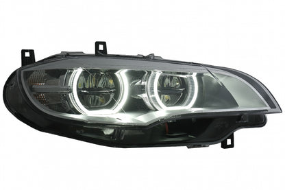Fari a LED Xenon Angel Eyes 3D Dual Halo Cerchi adatti per BMW X6 E71 (2008-2012)