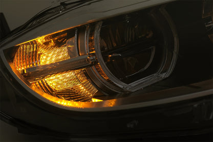 Fari a LED Xenon Angel Eyes 3D Dual Halo Cerchi adatti per BMW X6 E71 (2008-2012)