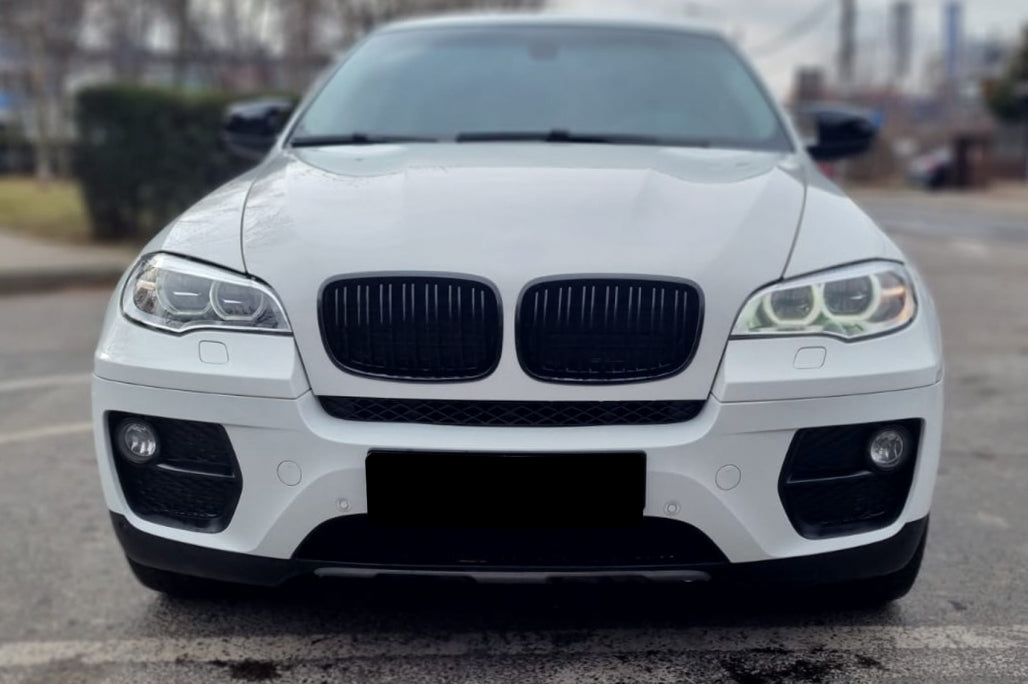 Fari a LED Xenon Angel Eyes 3D Dual Halo Cerchi adatti per BMW X6 E71 (2008-2012)