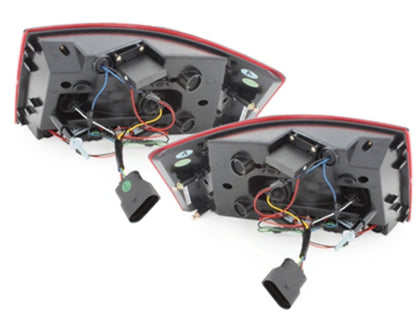 ⭐FARI POSTERIORE A LED ADATTE PER Audi A6 4F C6 04-08 Limousine Red/cristallo⭐