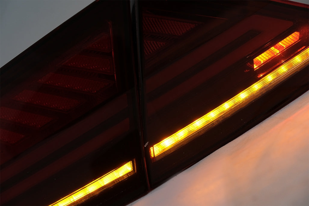 Luce LED Barra Fanali Posteriori adatti per Audi A7 4G (2010-2014) Facelift Design Cherry Red Smoke