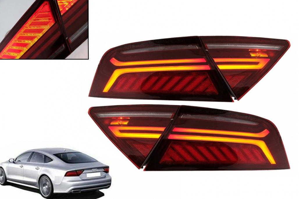 LED Light Bar Rear Lights Suitable for Audi A7 4G (2010-2014) Facelift Desig