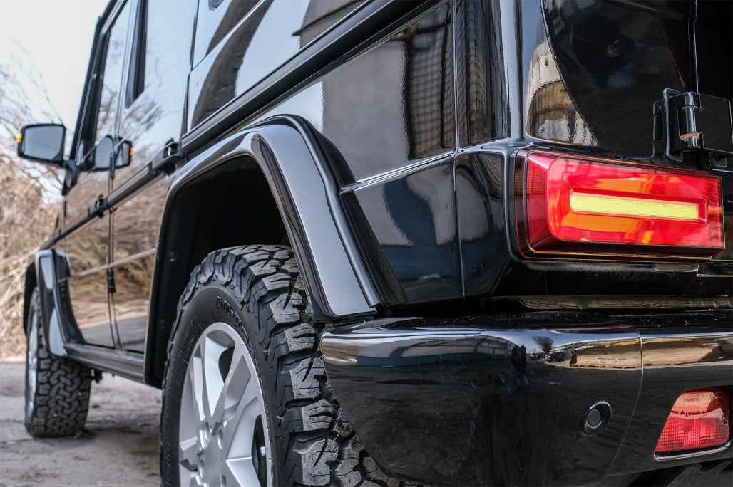 LED Rear Lights Suitable for Mercedes G-Class W463 (2008-2017) Facelift 2018 Design Dynamic Sequential Turning Lights Smoke Red 