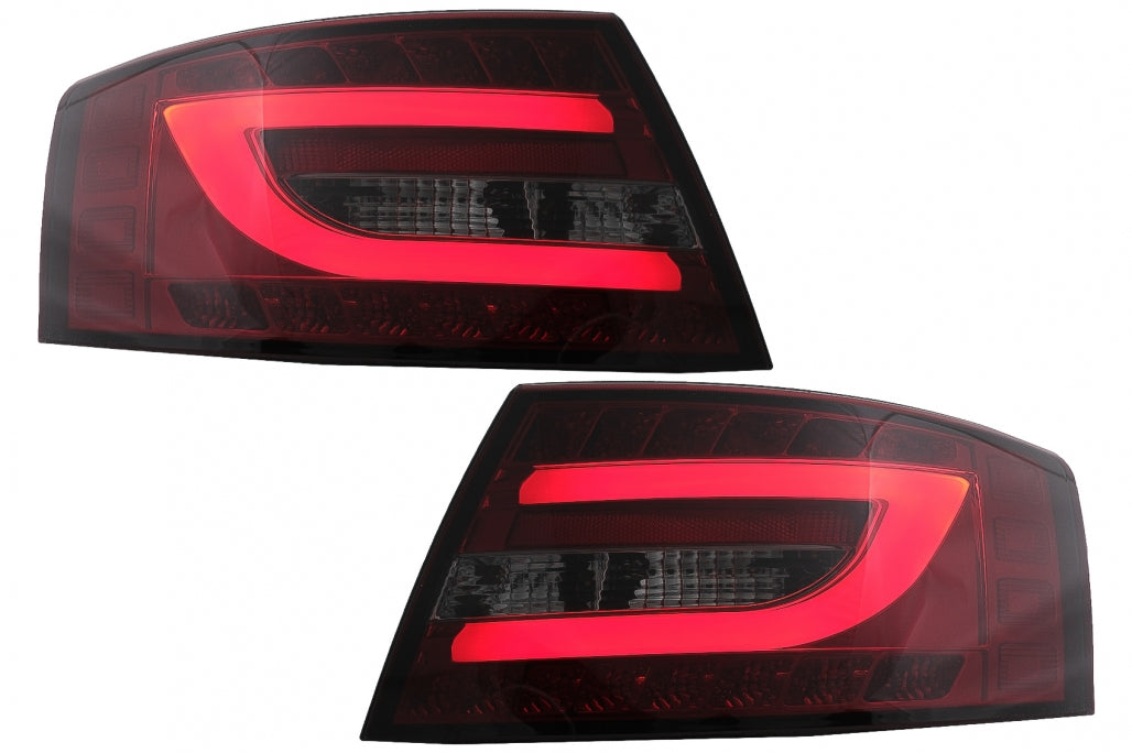 Fanali posteriori a LED adatti per Audi A6 C6 4F Limousine (04.2004-2008) Red Sm