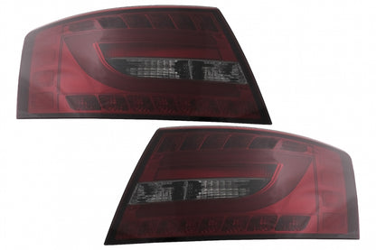 Fanali posteriori a LED adatti per Audi A6 C6 4F Limousine (04.2004-2008) Red Sm