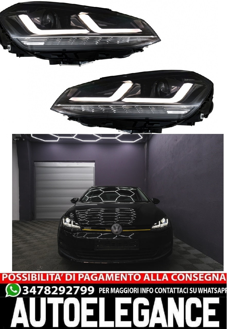 Osram Full LED Headlights LEDriving suitable for VW Golf 7 VII (2012-2017) Black Upgrade for Halogen