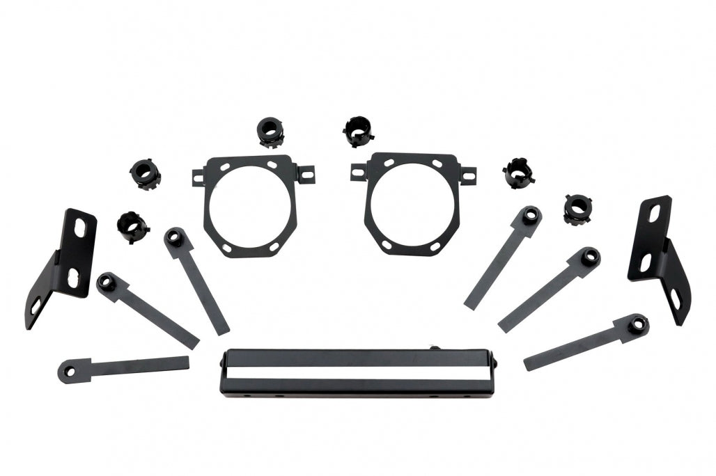 Paraurti anteriore in metallo adatto per Jeep Wrangler JL (dal 2018 in poi)