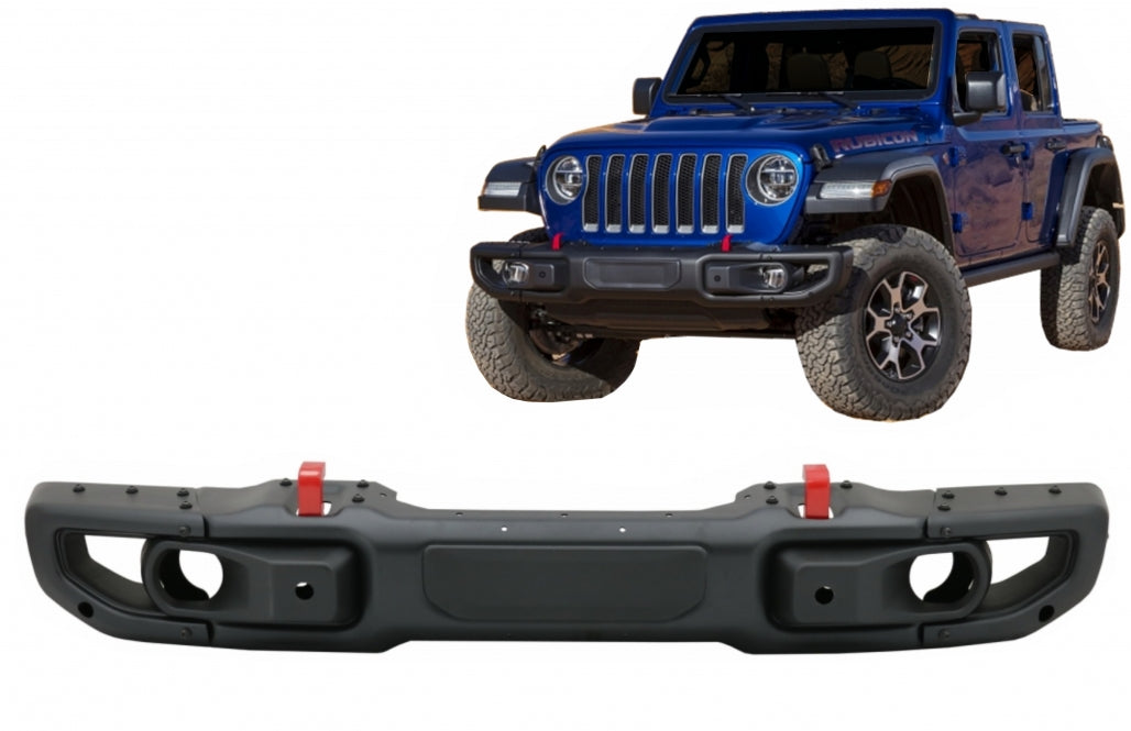 Paraurti anteriore in metallo adatto per Jeep Wrangler JL (dal 2018 in poi)