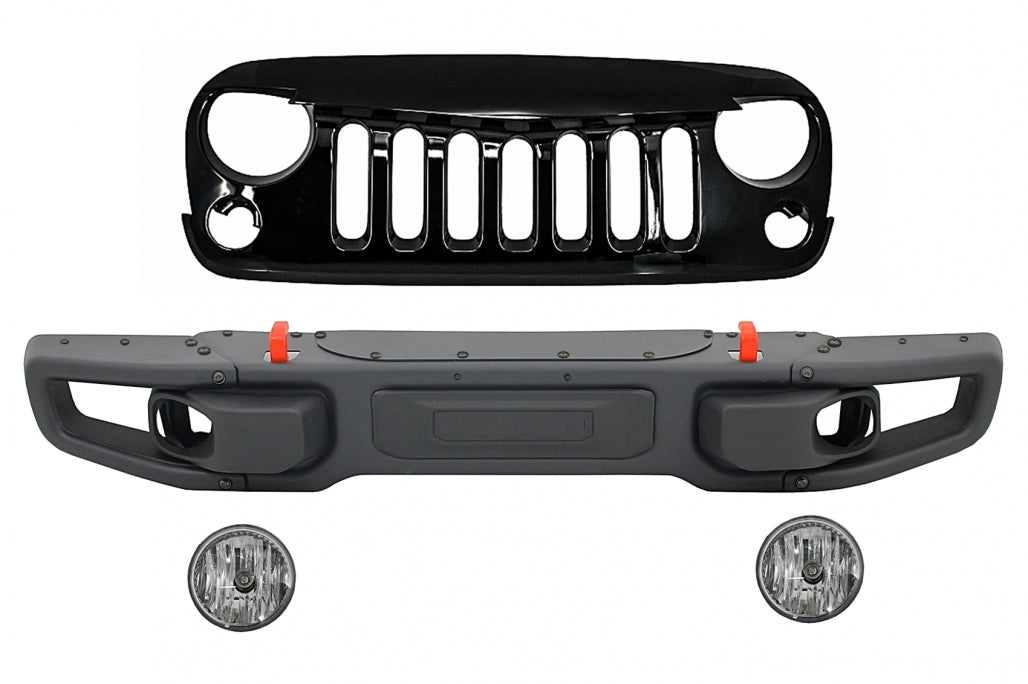 Front Bumper with Grille Fits JEEP Wrangler / Rubicon JK (2007-2017)