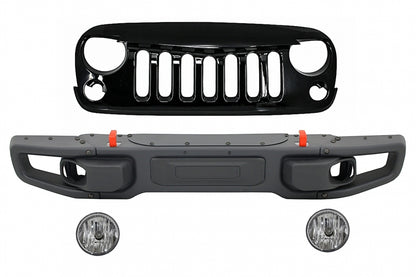 Front Bumper with Grille Fits JEEP Wrangler / Rubicon JK (2007-2017)