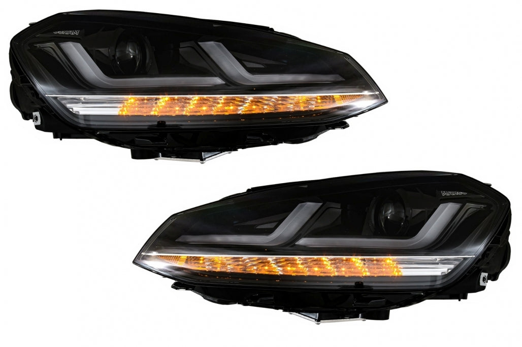 Osram Full LED Headlights LEDriving suitable for VW Golf 7 VII (2012-2017) Black Upgrade for Halogen