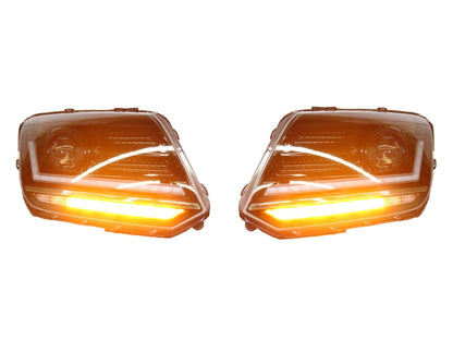 Fari Osram Full LED adatti per VW Amarok dal 2010- Indicatori di direzione sequenziali dinamici neri