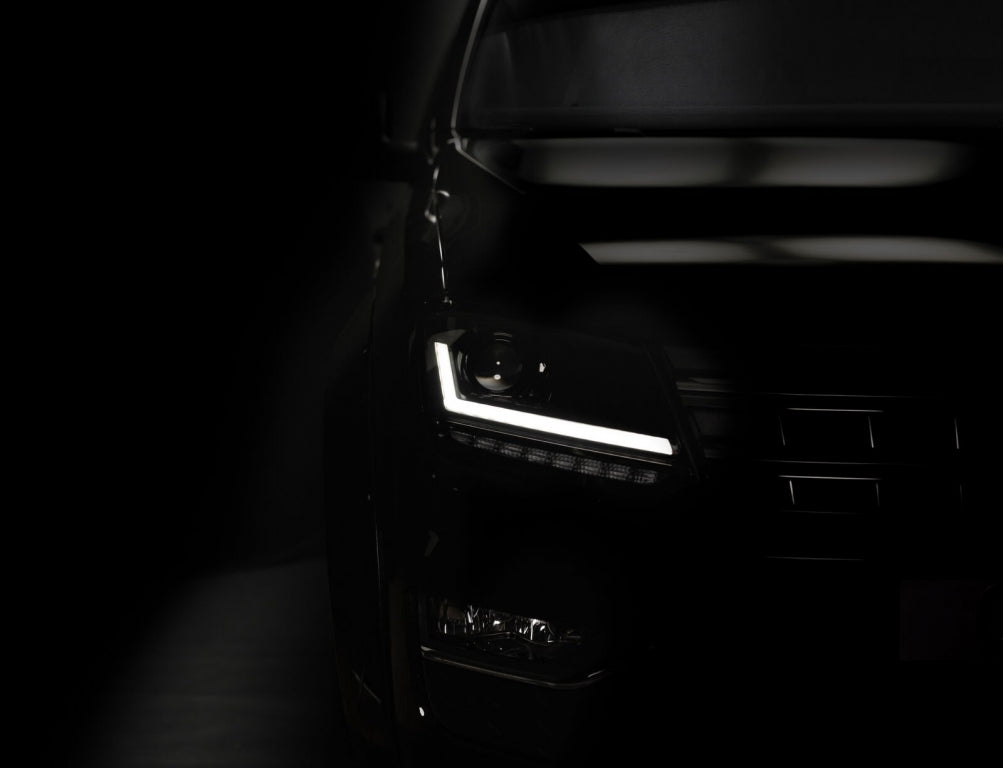 Fari Osram Full LED adatti per VW Amarok dal 2010- Indicatori di direzione sequenziali dinamici neri