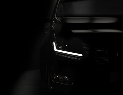 Fari Osram Full LED adatti per VW Amarok dal 2010- Indicatori di direzione sequenziali dinamici neri