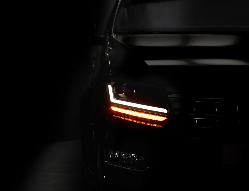 Fari Osram Full LED adatti per VW Amarok dal 2010- Indicatori di direzione sequenziali dinamici neri