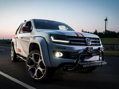 Fari Osram Full LED adatti per VW Amarok dal 2010- Indicatori di direzione sequenziali dinamici neri