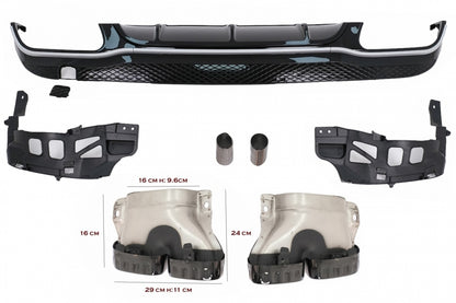 ⭐REAR DIFFUSER SUITABLE FOR Mercedes E-Class C207 Coupe A207 ⭐ 