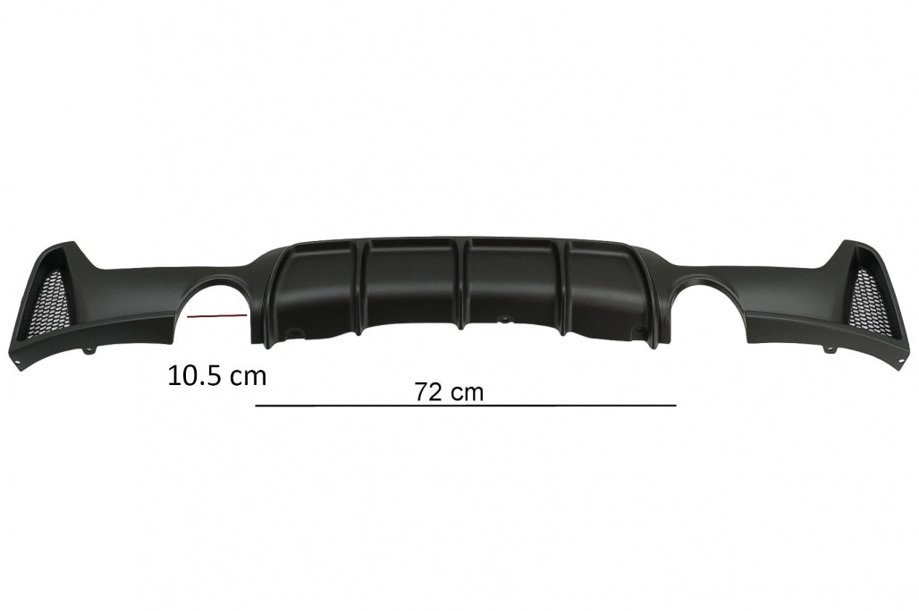 Rear Bumper Diffuser Suitable for BMW 4 Series F32 F33 F36 (2013-2019) Coupe Cabrio M Design Double Single Outlet