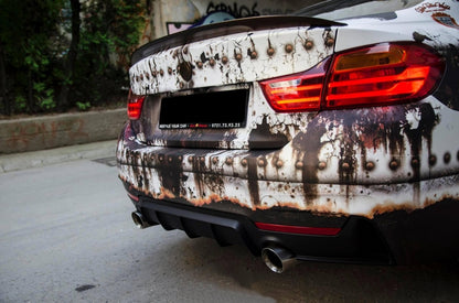 Rear Bumper Diffuser Suitable for BMW 4 Series F32 F33 F36 (2013-2019) Coupe Cabrio M Design Double Single Outlet