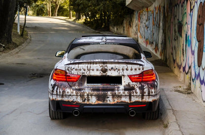 Rear Bumper Diffuser Suitable for BMW 4 Series F32 F33 F36 (2013-2019) Coupe Cabrio M Design Double Single Outlet