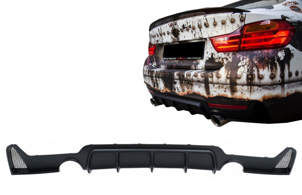 Rear Bumper Diffuser Suitable for BMW 4 Series F32 F33 F36 (2013-2019) Coupe Cabrio M Design Double Single Outlet