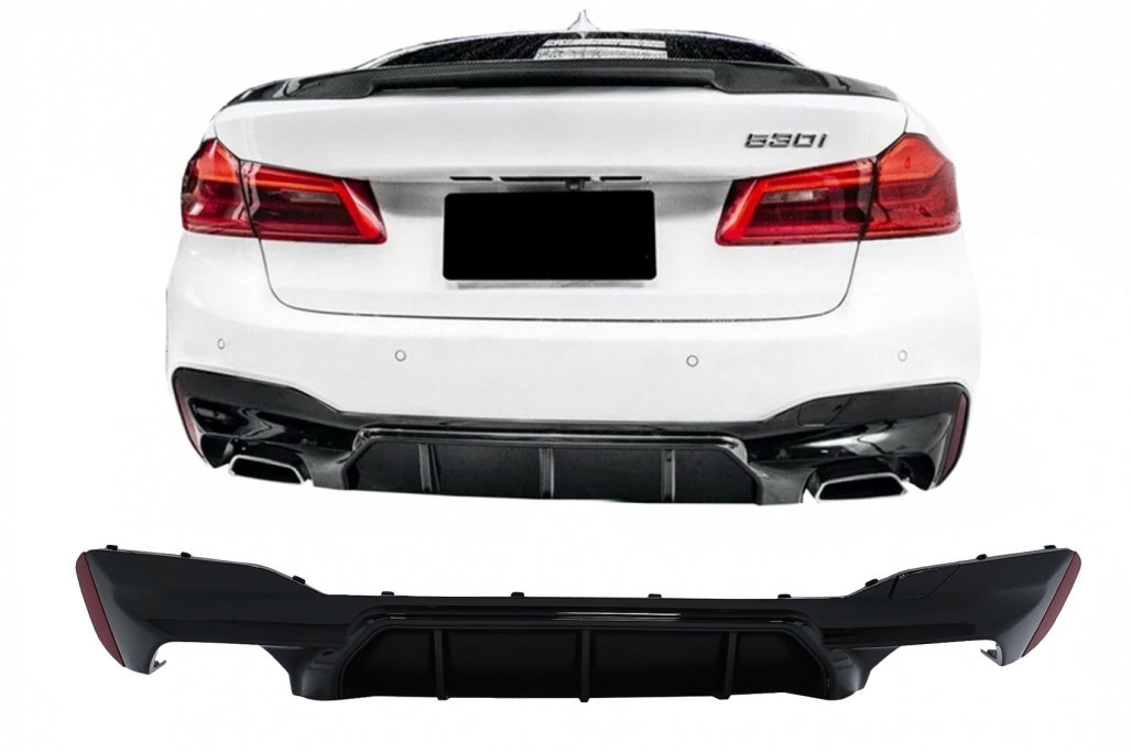 Rear Bumper Diffuser Suitable for BMW 5 Series G30 G31 Limousine Touring ( 